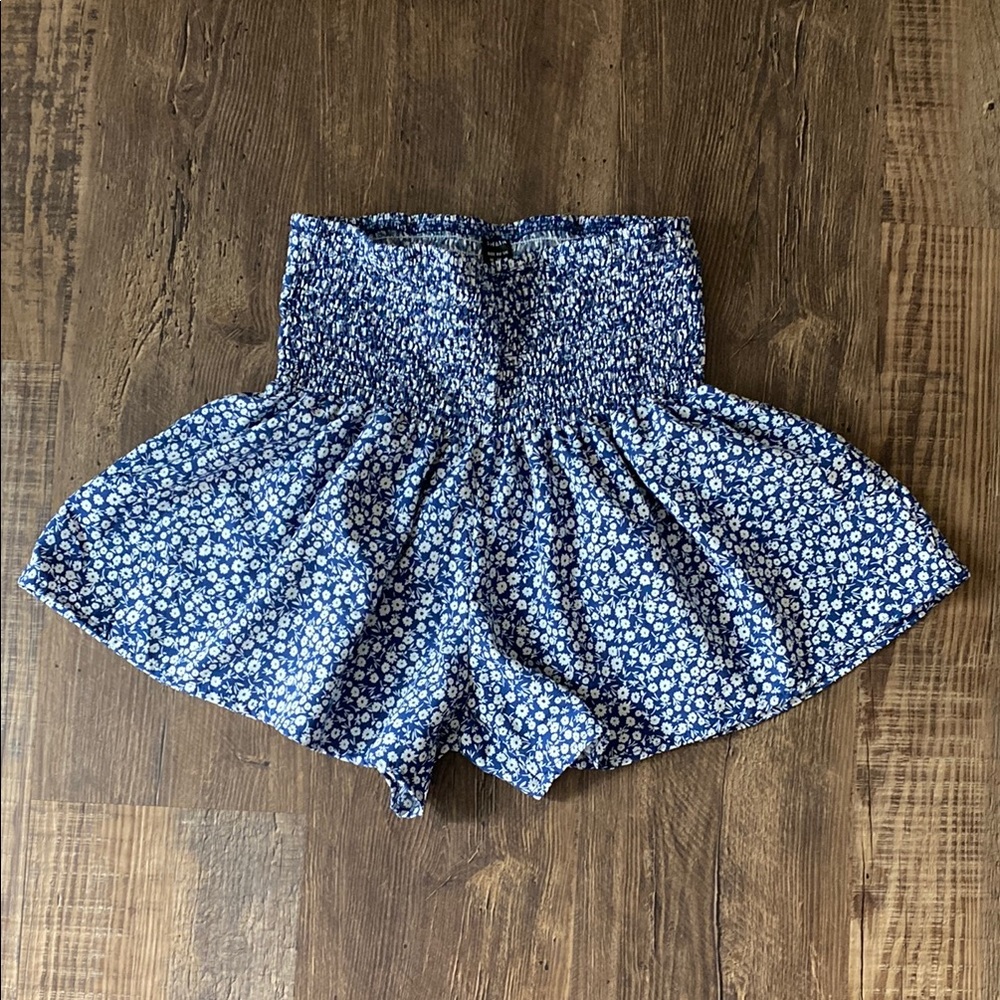 Floral Blue Women's Shorts